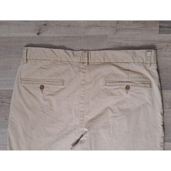 Jos A Bank Men's Beige Tailored Fit Pants Size 36x31 Straight Leg Flat Front - Picture 5 of 9